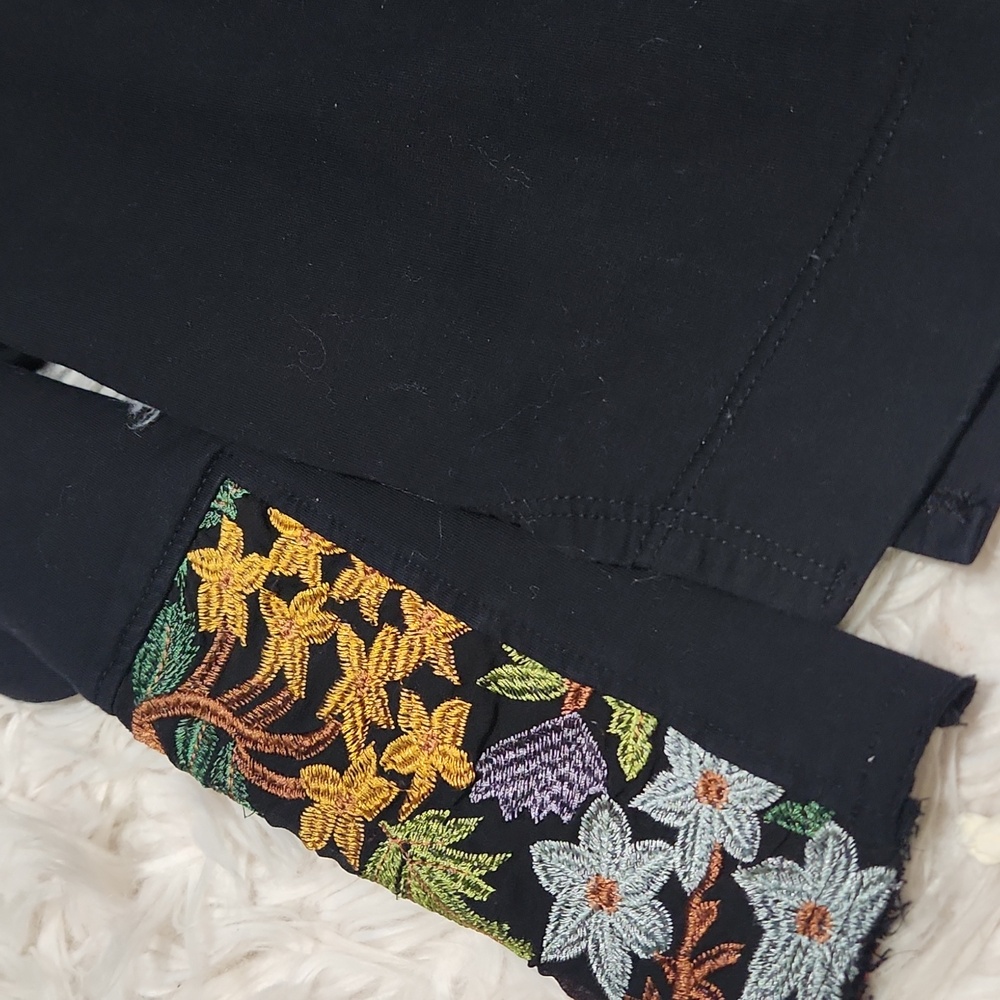 EUC Anthropologie Tiny Petites Embroidered Pheonix Shirt- XSP - Picture 6 of 12
